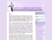 Tablet Screenshot of faithandmarriageministries.org